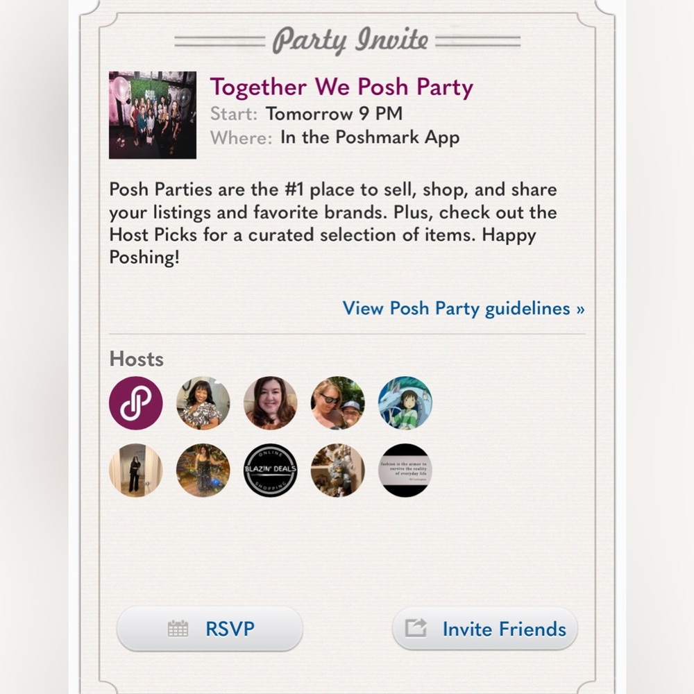 Together We Posh - do you want a host pick